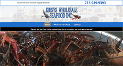Desktop Screenshot of kriseswholesaleseafood.com